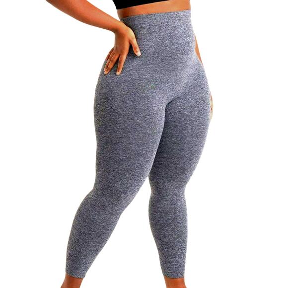 SHAPERMINT NWT 4X Heather Gray Essential High Waisted Shaping Leggings Shapewear - Picture 1 of 10